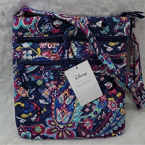 Vera Bradley Triple Zip Hipster Sensational Six Paisley - Picture 1 of 3